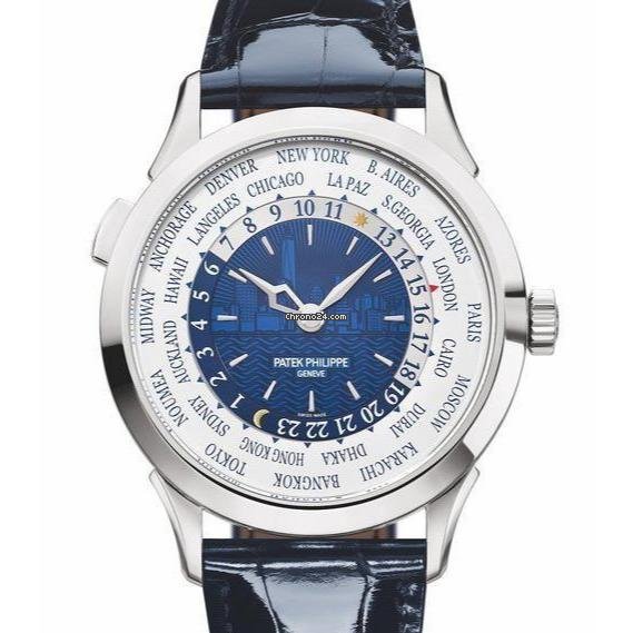 Patek Philippe World Time Mens watch Unisex Automatic White gold 5230G