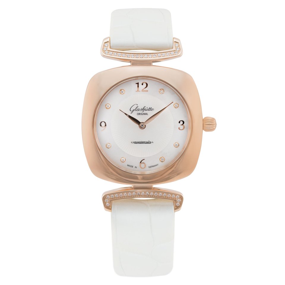 Glashtte Original Pavonina Womens watch Quartz Red gold 1-03-02-04-05-30 or 103-02-04-05-30