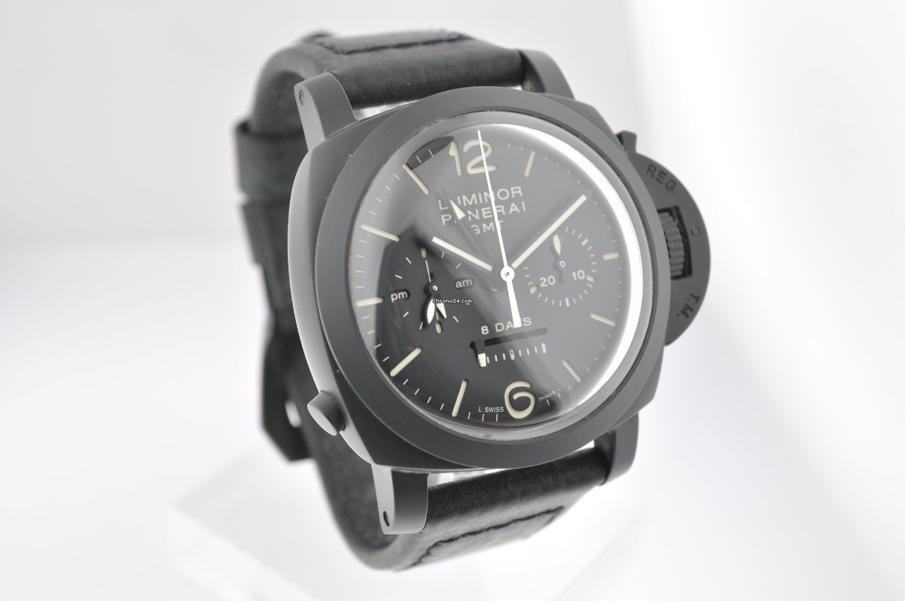 Panerai Luminor 1950 8 Days Chrono Monopulsante GMT Automatic pam317
