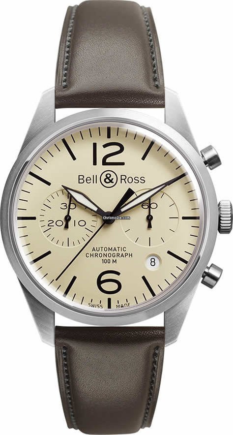 Bell & Ross BR V1 Mens watch Unisex Automatic Steel BRV126-BEI-ST-SCA
