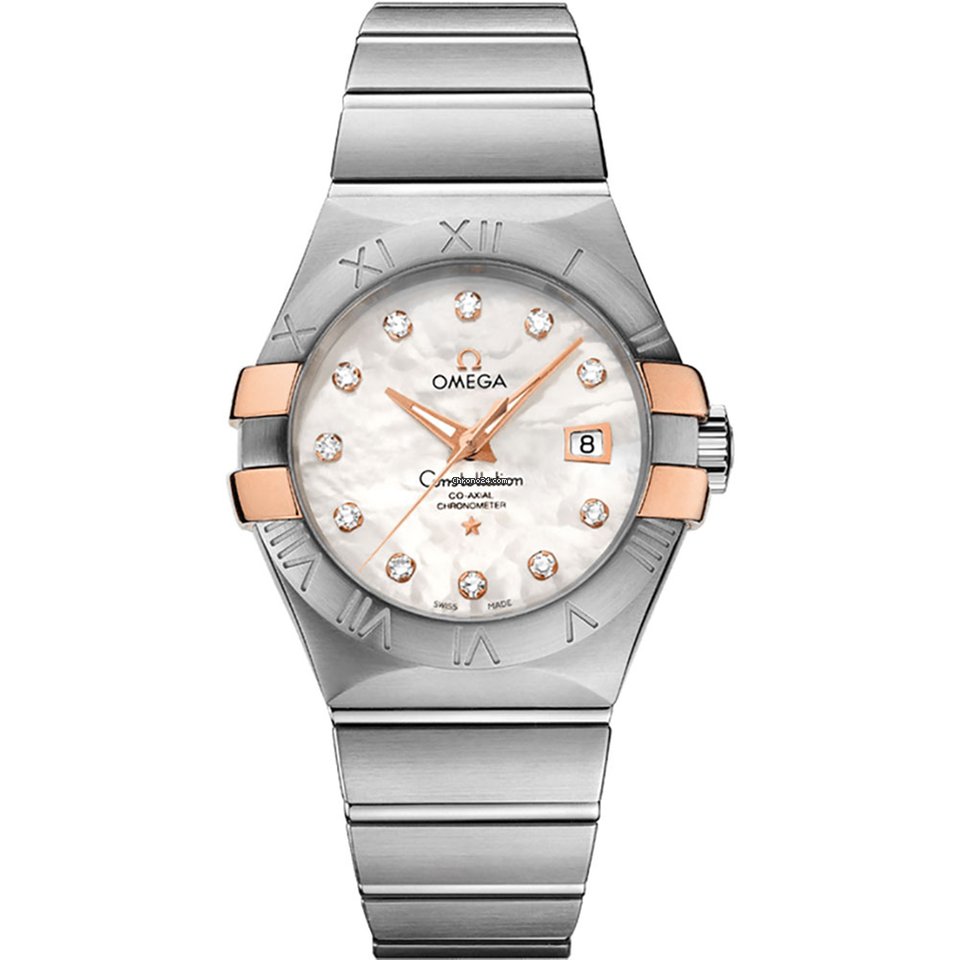 Omega Constellation Ladies Womens watch Automatic Gold Steel 123.20.31.20.55.003