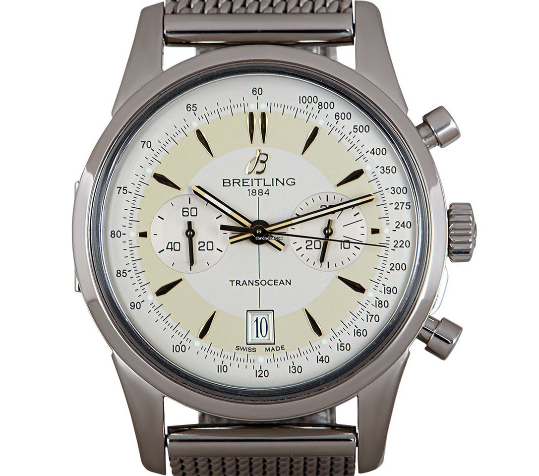 Breitling Transocean Mens watch Unisex Automatic Steel AB015412 G784 154A