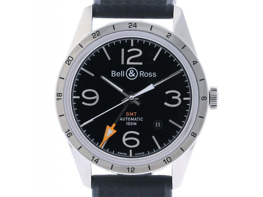 Bell & Ross BR V1 Mens watch Unisex Automatic Steel BRV123-BL-GMT SRB