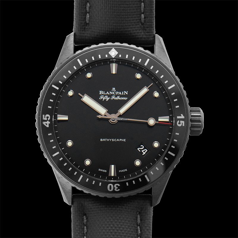 Blancpain Fifty Fathoms Bathyscaphe Mens watch Unisex Automatic Ceramic 5000-0130-B52 A