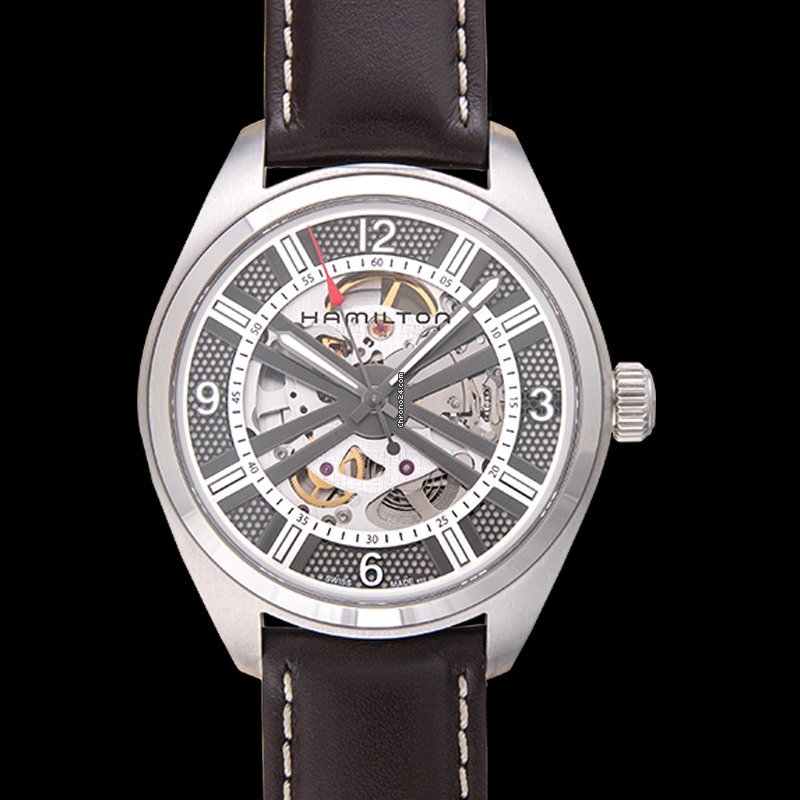 Hamilton Khaki Field Skeleton Mens watch Unisex Automatic Steel H72515585