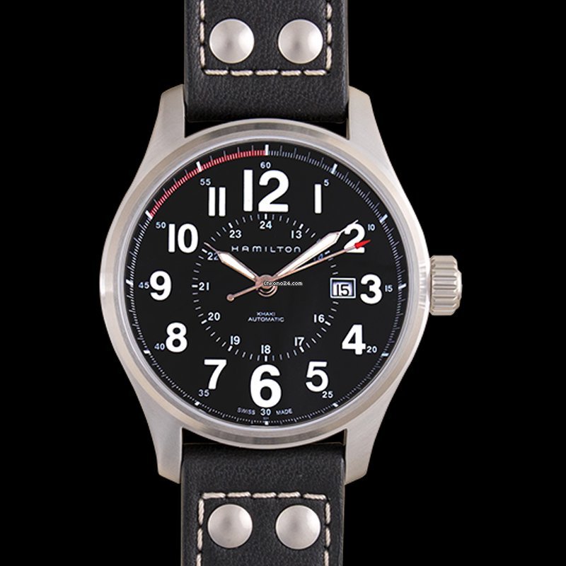 Hamilton Khaki Field Officer Mens watch Unisex Automatic Steel H70615733