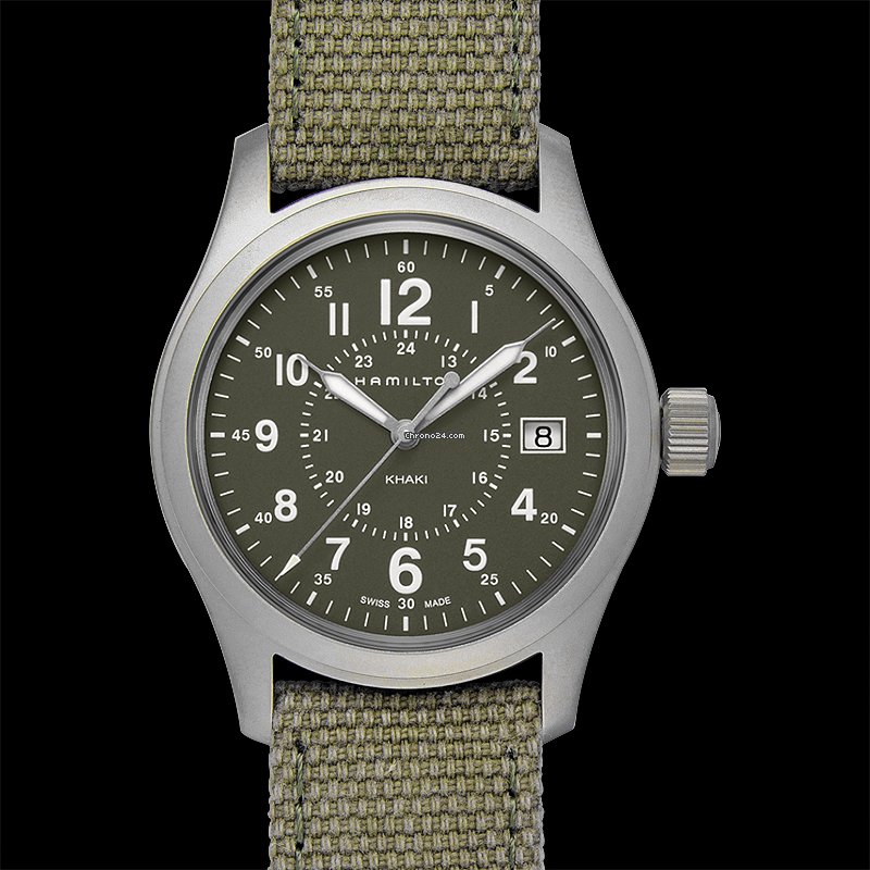 Hamilton Khaki Field Mens watch Unisex Quartz Steel H68201963