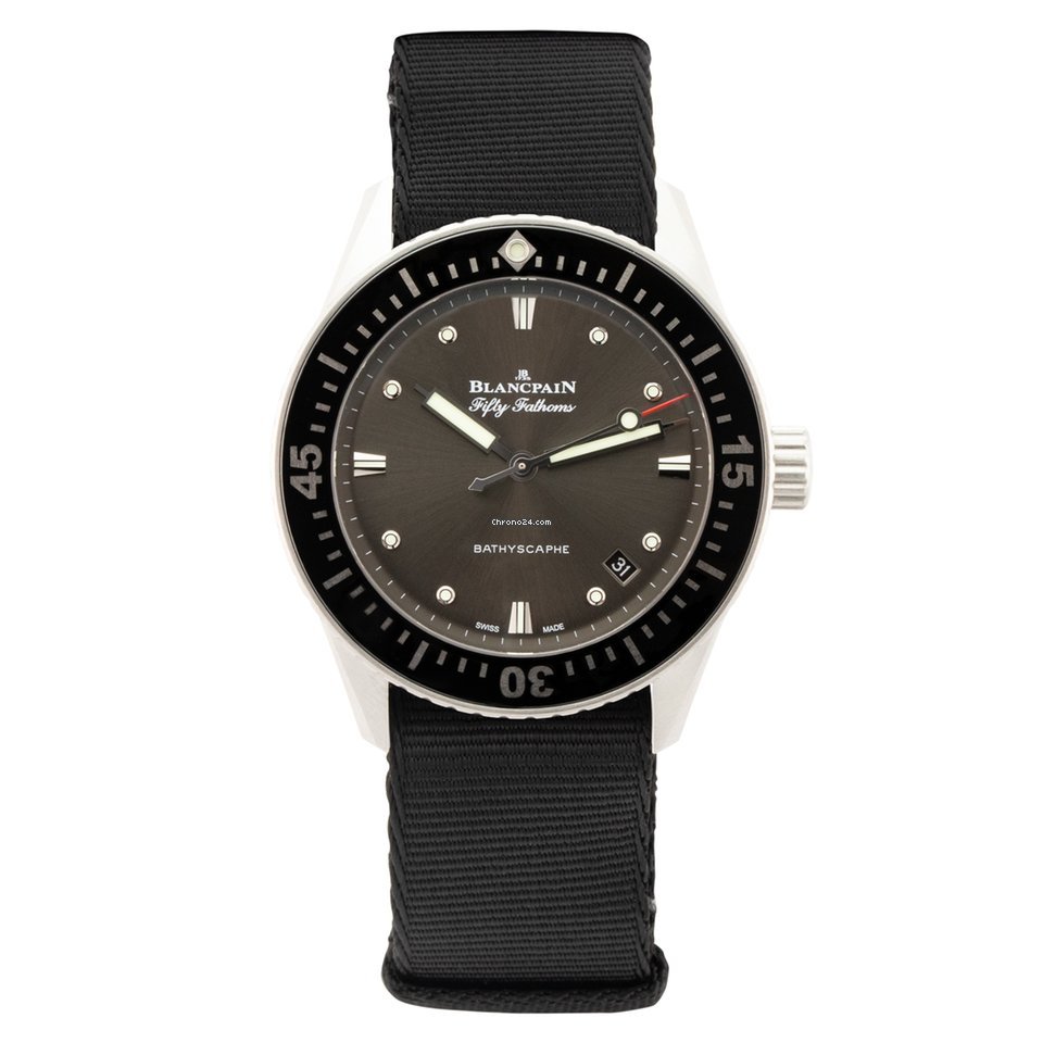 Blancpain Fifty Fathoms Bathyscaphe Mens watch Unisex Automatic Steel 5100B-1110-NABA