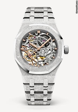 Audemars Piguet Royal Oak Double Balance Wheel Openworked Mens watch Unisex Automatic White gold 15466BC.GG.1259BC.01