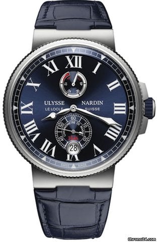Ulysse Nardin Marine Chronometer Manufacture Mens watch Unisex Automatic Steel 1183-122 43