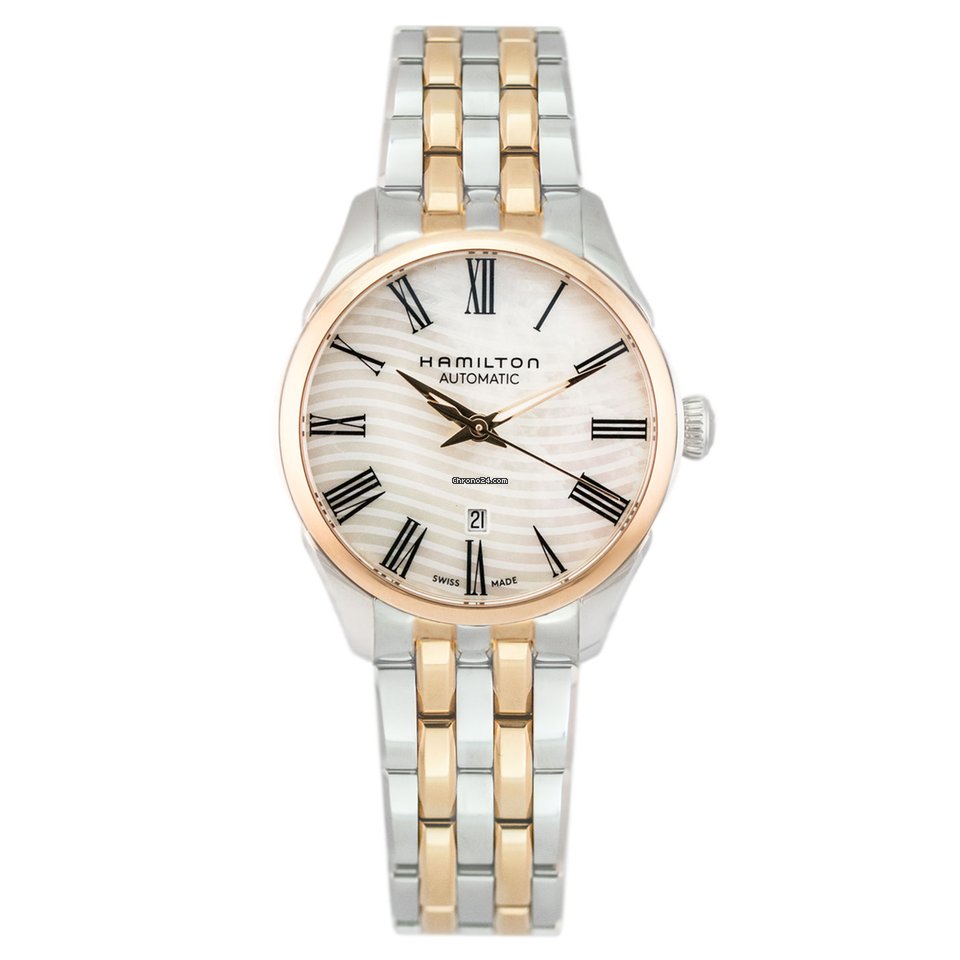Hamilton Jazzmaster Lady Womens watch Automatic Gold Steel H42225191