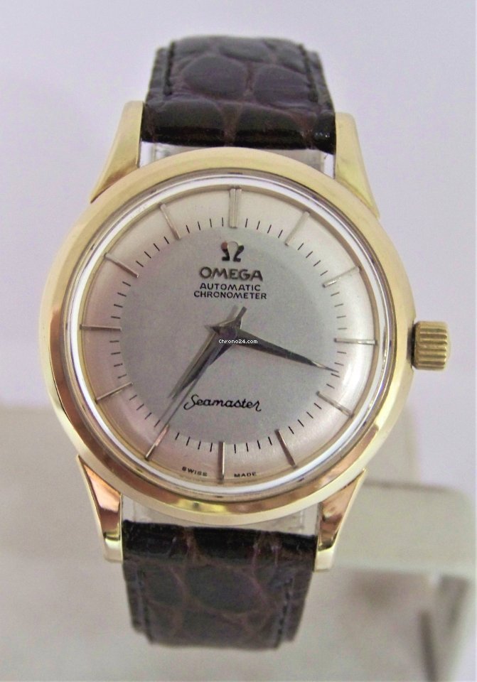 Omega Seamaster Mens watch Unisex Manual winding Yellow gold 9082
