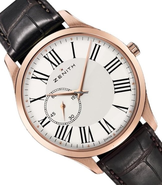 Zenith Elite Ultra Thin Mens watch Unisex Automatic Rose gold 18.2010.681-11.C498
