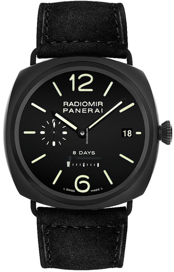Panerai Radiomir 8 Days Mens watch Unisex Manual winding Ceramic PAM 00384