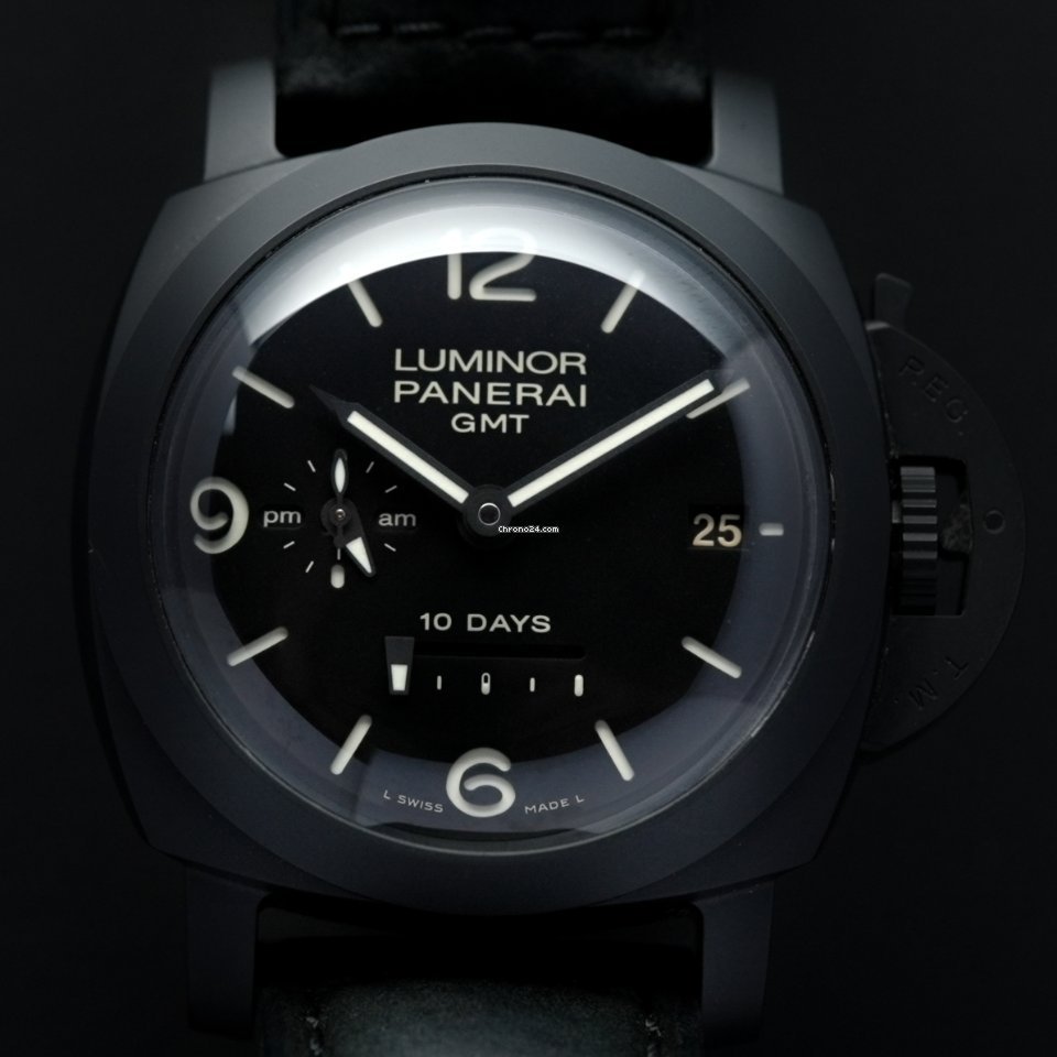 Panerai Luminor 1950 10 Days GMT Mens watch Unisex Automatic Ceramic PAM 00335