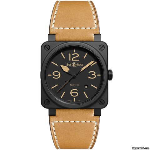 Bell & Ross BR 03-92 Ceramic Mens watch Unisex Automatic Ceramic BR03-92-HERITAGE-CE