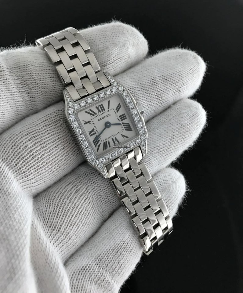 Cartier Santos Demoiselle Womens watch Quartz White gold WF9004Y8