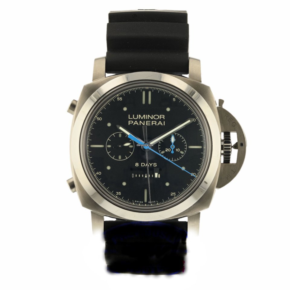 Panerai Luminor 1950 Rattrapante 8 Days Mens watch Unisex Manual winding Titanium PAM 00530
