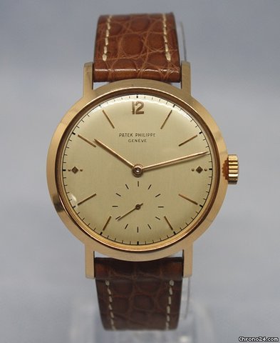 Patek Philippe Calatrava Mens watch Unisex Manual winding Rose gold 2458