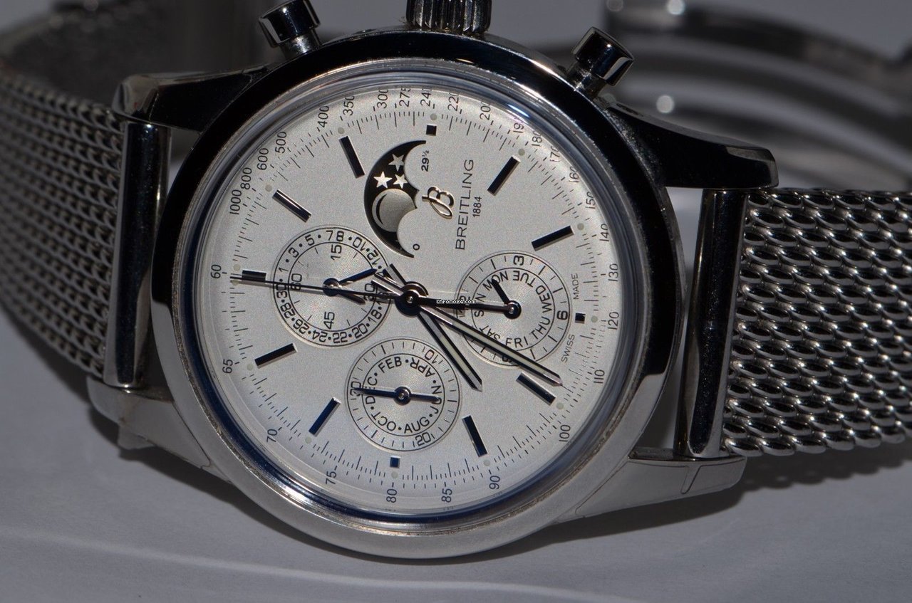 Breitling Transocean Chronograph 1461 Mens watch Unisex Automatic Steel A1931012-G750-154A