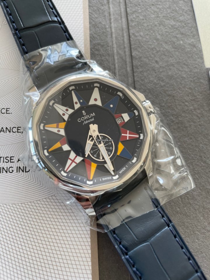 Corum Admirals Cup Legend 42 Mens watch Unisex Automatic Steel 395.101.20 0F03 AB12