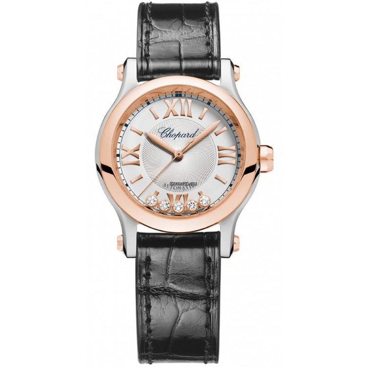 Chopard Happy Sport Womens watch Automatic Gold Steel 278573-6001