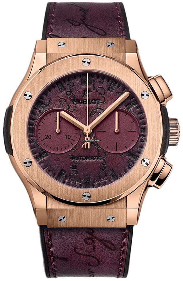 Hublot Classic Fusion Chronograph Mens watch Unisex Automatic Rose gold 521.ox.050v.vr.ber18 BERLUTI SCRITTO BORDEAUX