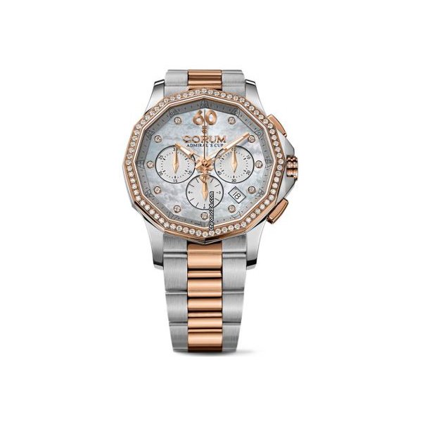 Corum Admirals Cup Legend 38 Mens watch Unisex Automatic Gold Steel 132.101.29 V200 PK10